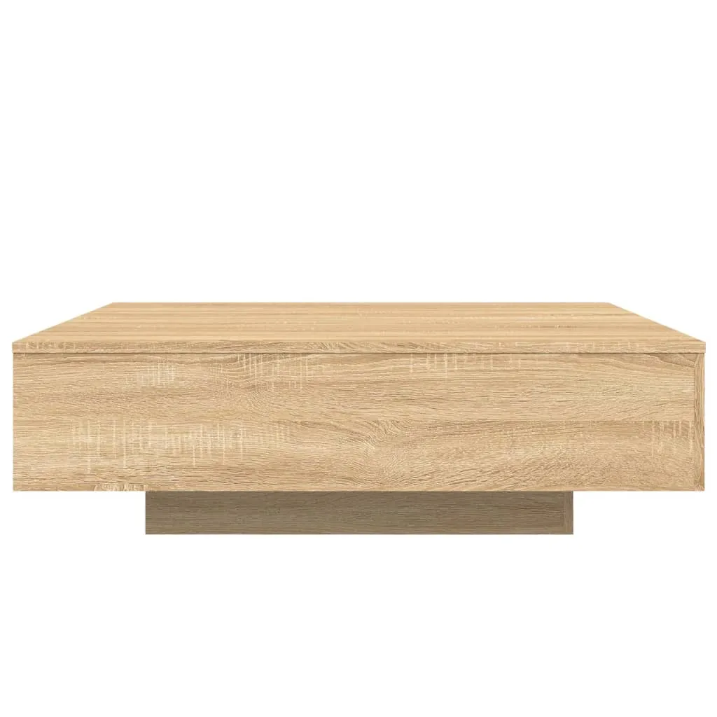 Moderner Couchtisch 100x100x31 cm in Sonoma-Eiche aus Holzwerkstoff