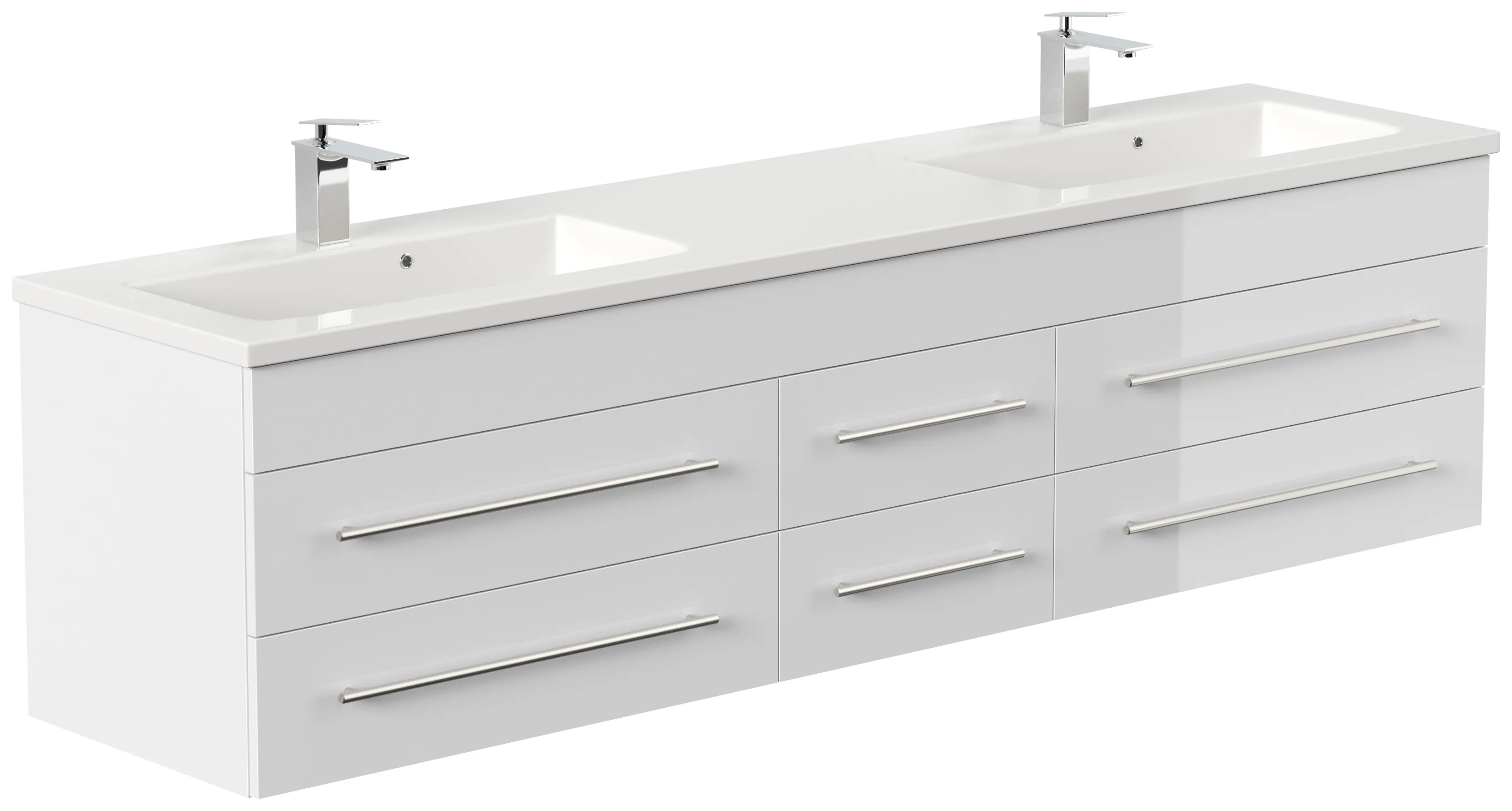 Badmöbel Geant 200 weiss hochglanz