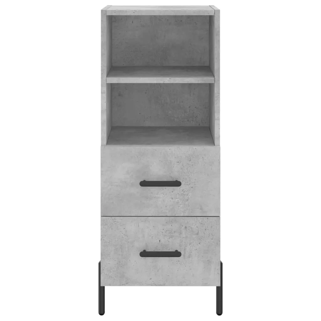 Sideboard Betongrau 34,5x34x90 cm Holzwerkstoff