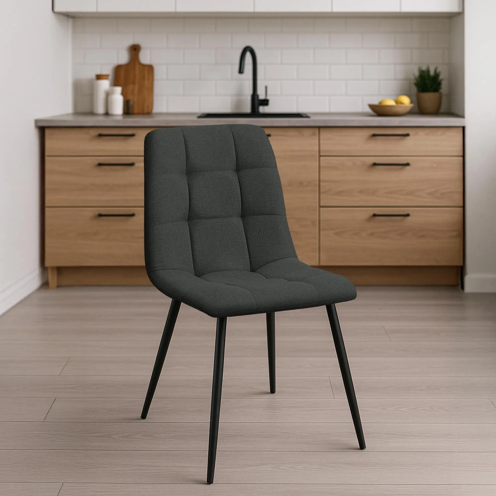 Esszimmerstuhl Tilde 84x45x55 cm dunkelgrau