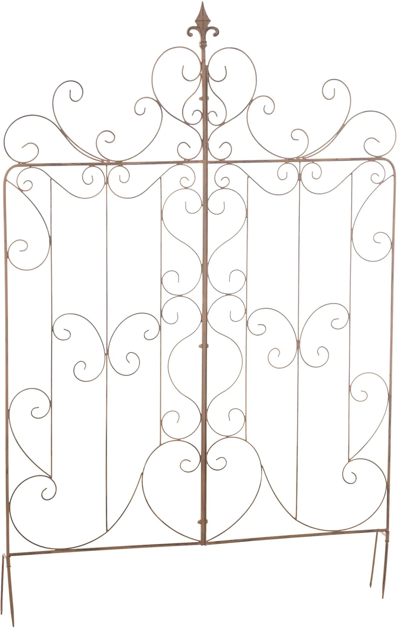 Rankgitter Mandevilla 133x99x2 cm antik braun