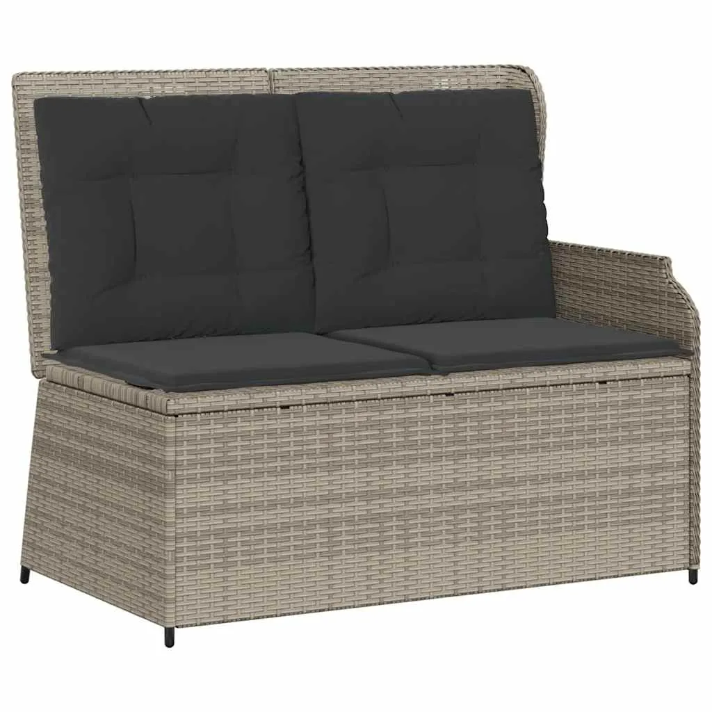 Garten-Relaxbank Hellgrau 110 x 67 x 95 cm