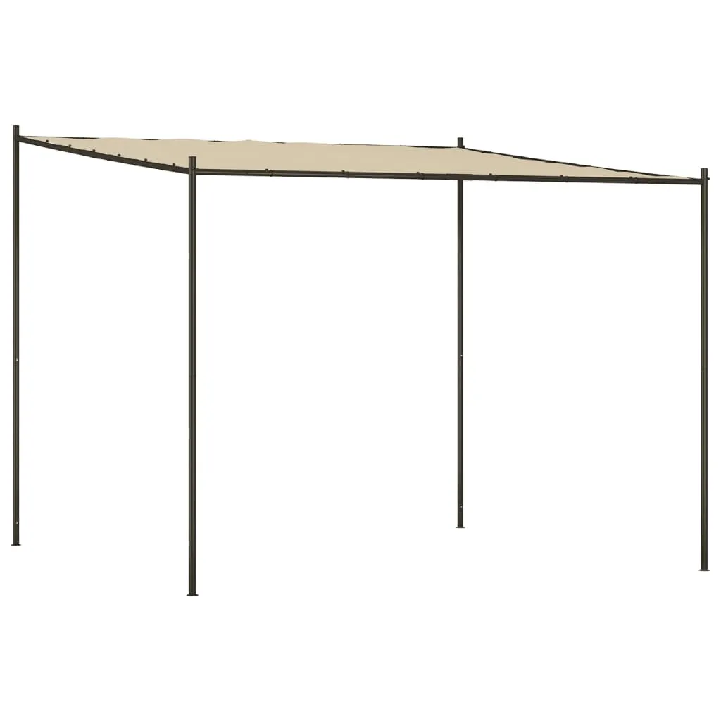Klassischer Pavillon 3x3 m Beige mit wasserabweisendem Polyester