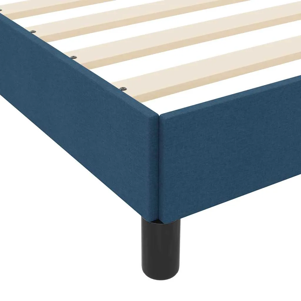 Boxspringbett Holzwerkstoff 80x200 cm Blau Matratze mittel
