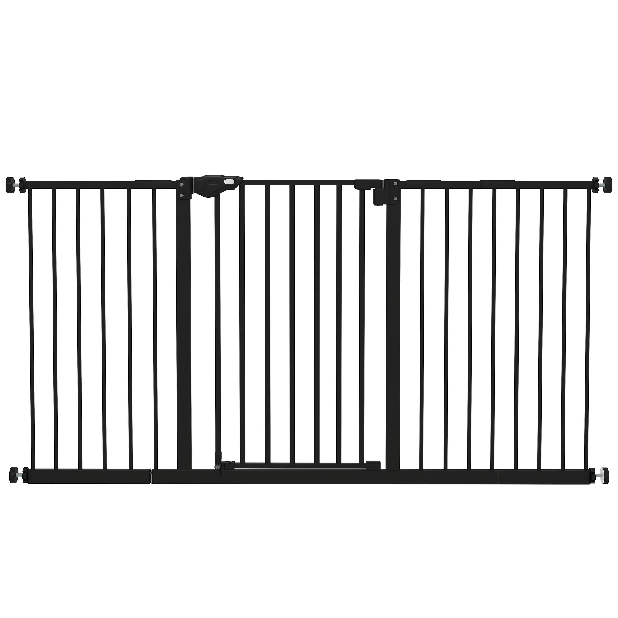 Treppenschutzgitter Metall Schwarz für Breiten 74-147,5 cm