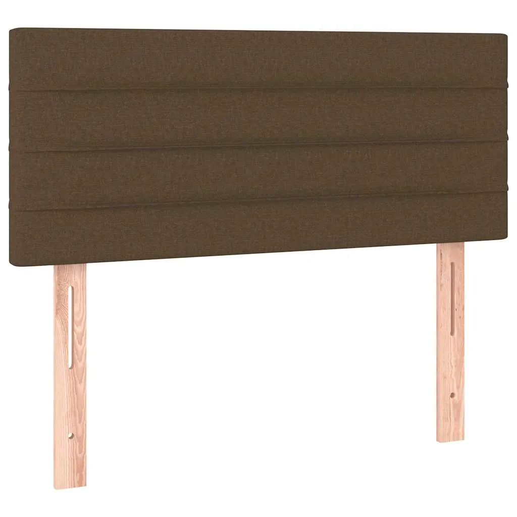 Boxspringbett mit Matratze, LED-Streifen, Stoff, 120x190 cm, Braun