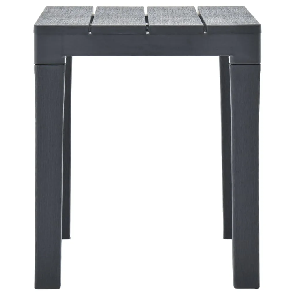 Gartenbank-Set Anthrazit 60 x 38,5 x 45 cm