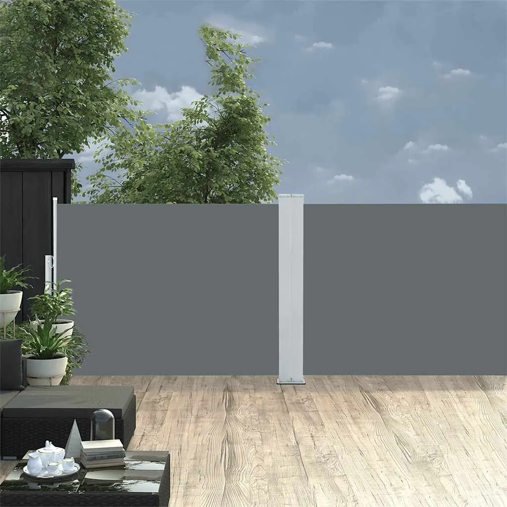 Garten-Seitenmarkise 100 x (0-1000) cm Anthrazit