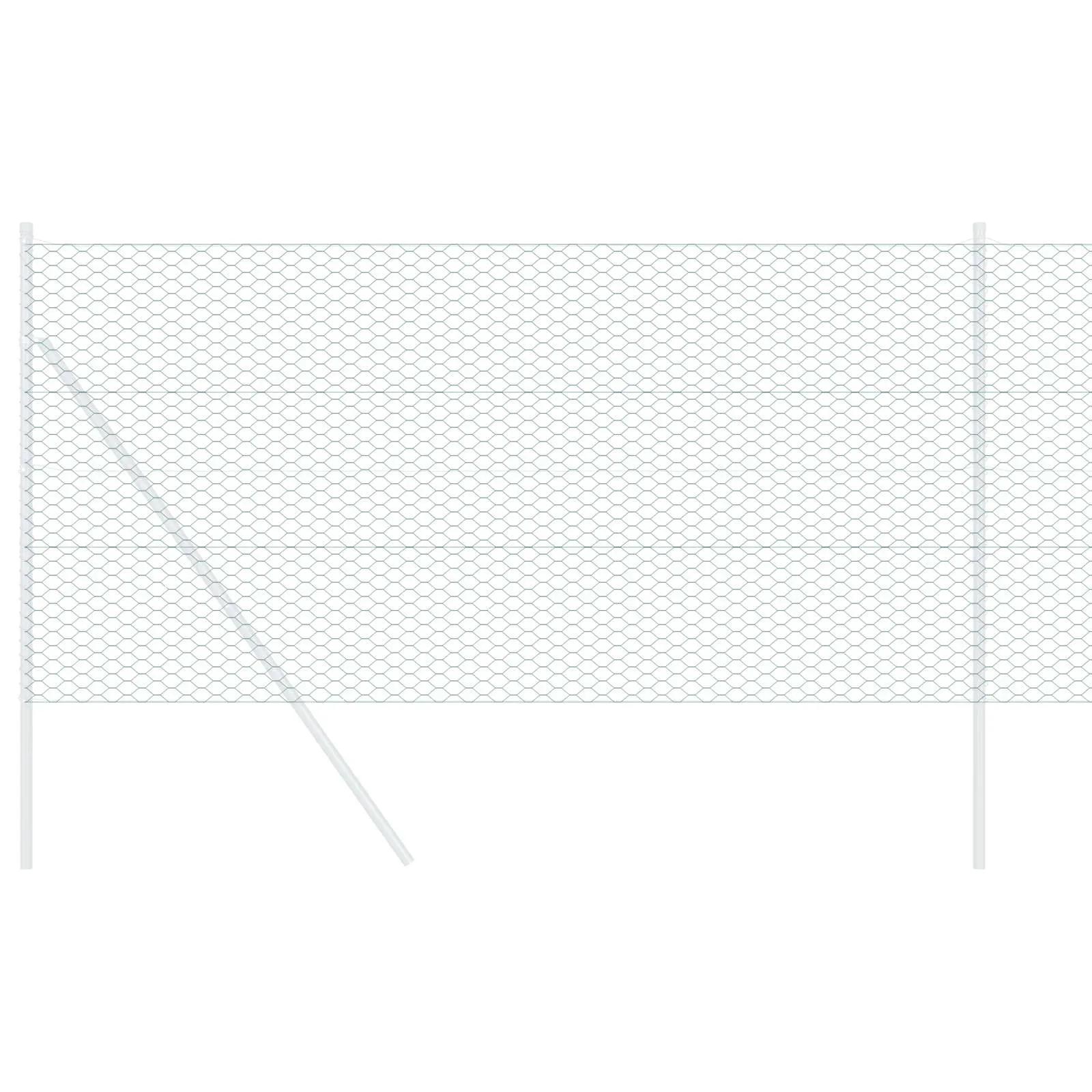 Moderner Hexagonzaun PVC Grün 10 x 1,2 m für Garten und Terrasse