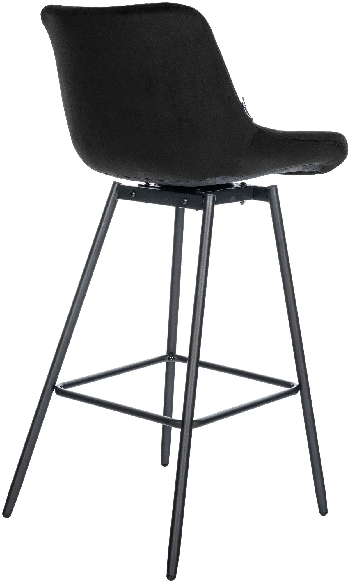 4er Set Barhocker Weston schwenkbar 105x49x56 cm schwarz