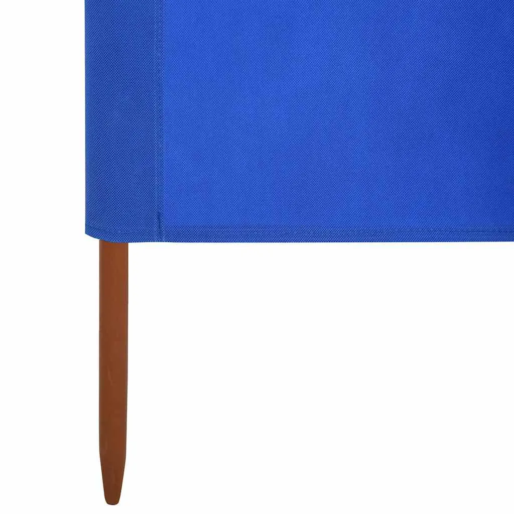Faltbarer Windschutz 400 x 120 cm in Azurblau