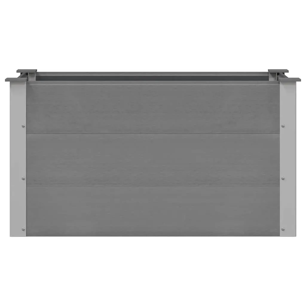 Garten-Hochbeet WPC 100 x 50 x 54 cm Grau