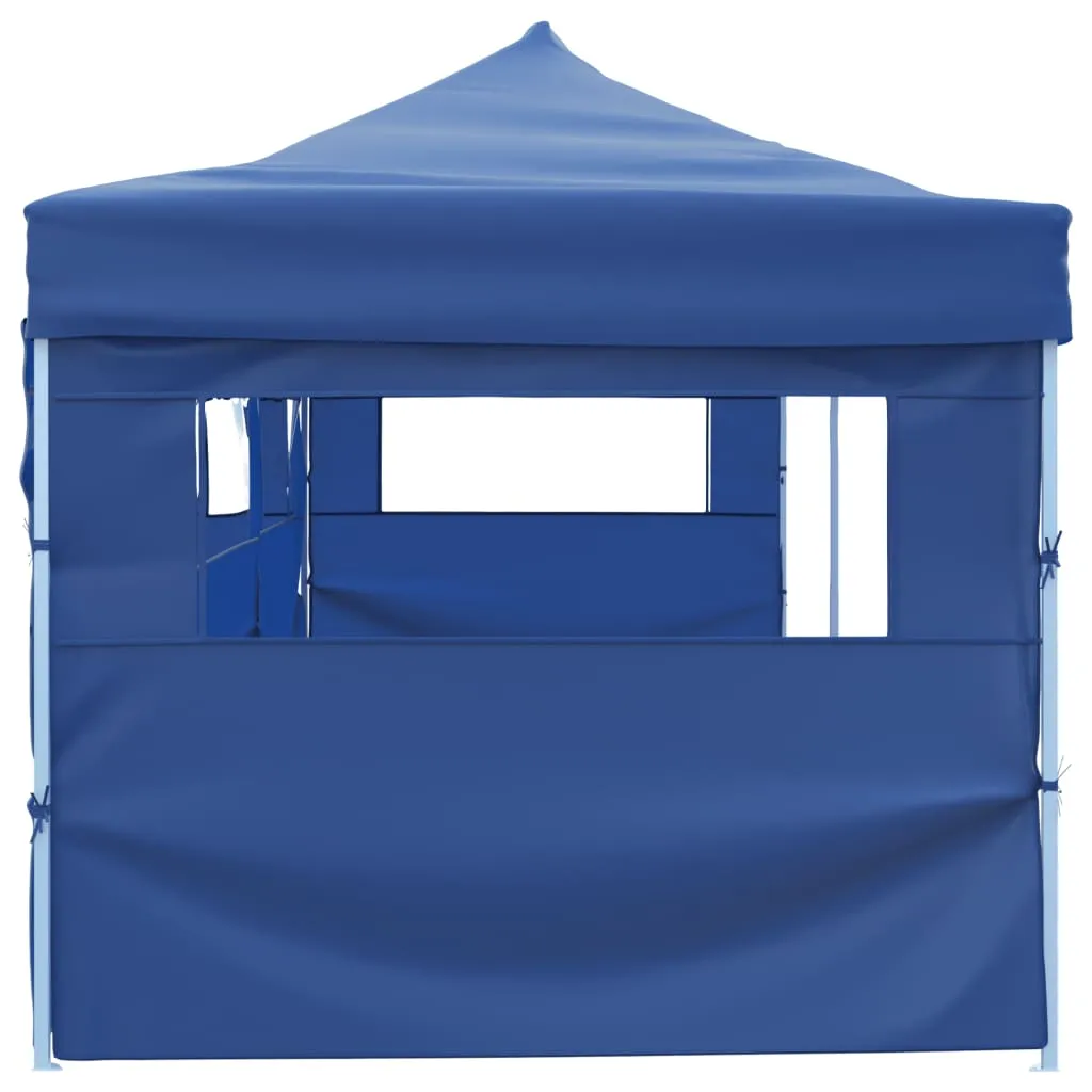 Faltbares Partyzelt 870x291x315 cm Blau mit UV- und Wasserbeständigem Dach