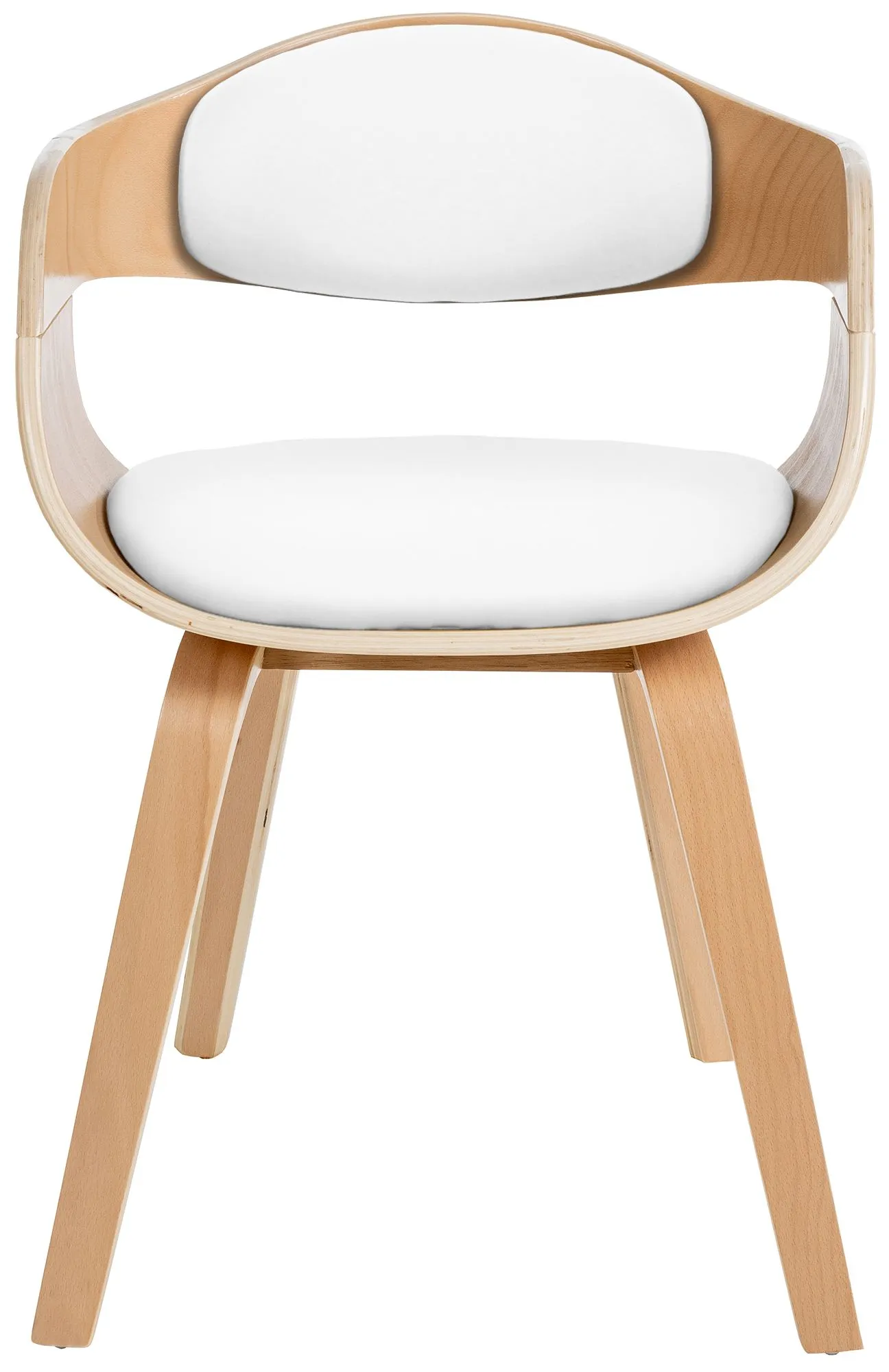 2er Set Stühle 46x49x73 cm natura/weiß
