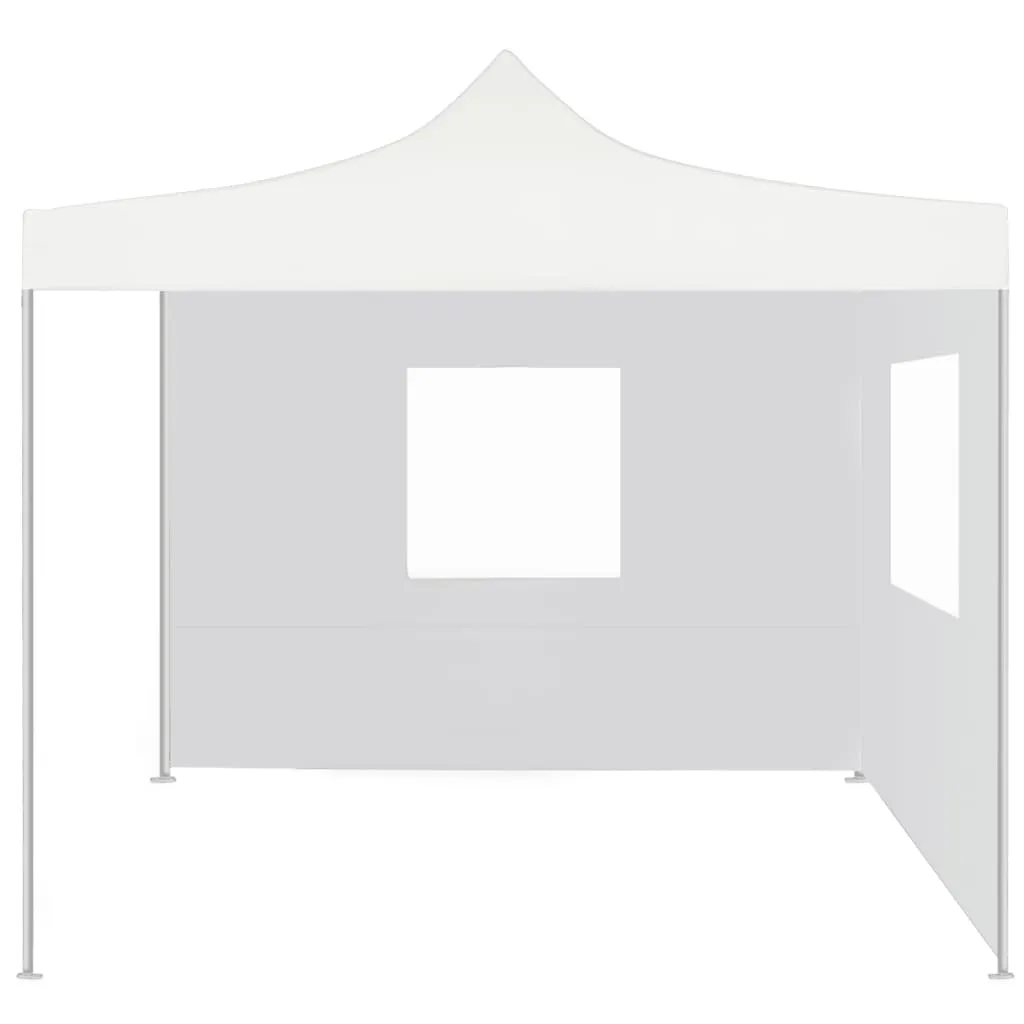 Faltbares Partyzelt 291x291x315 cm Weiß mit UV- und Wasserbeständigem Dach