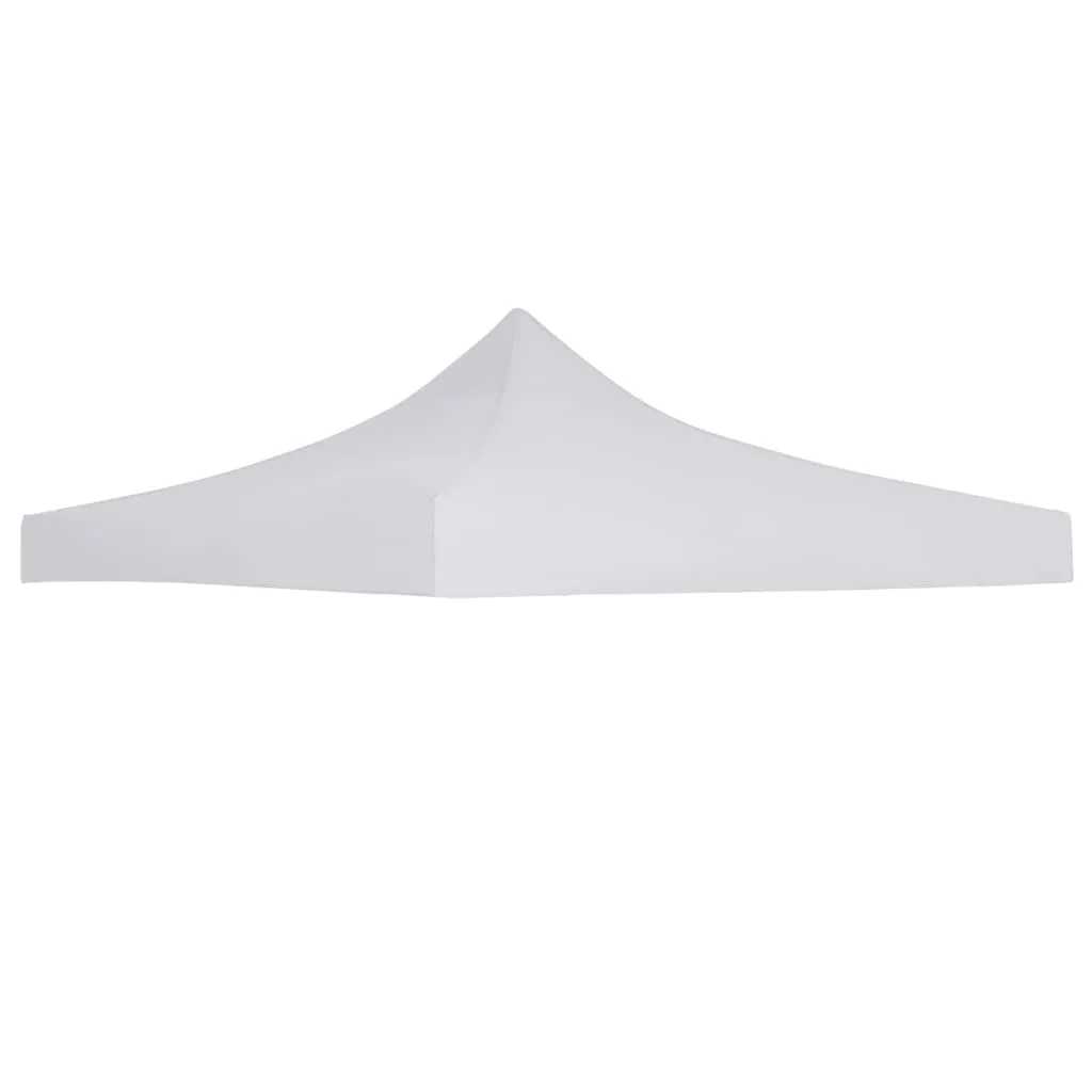 Partyzeltdach 2,9x2,9 m Weiß aus 600D Oxford-Gewebe mit PVC-Beschichtung