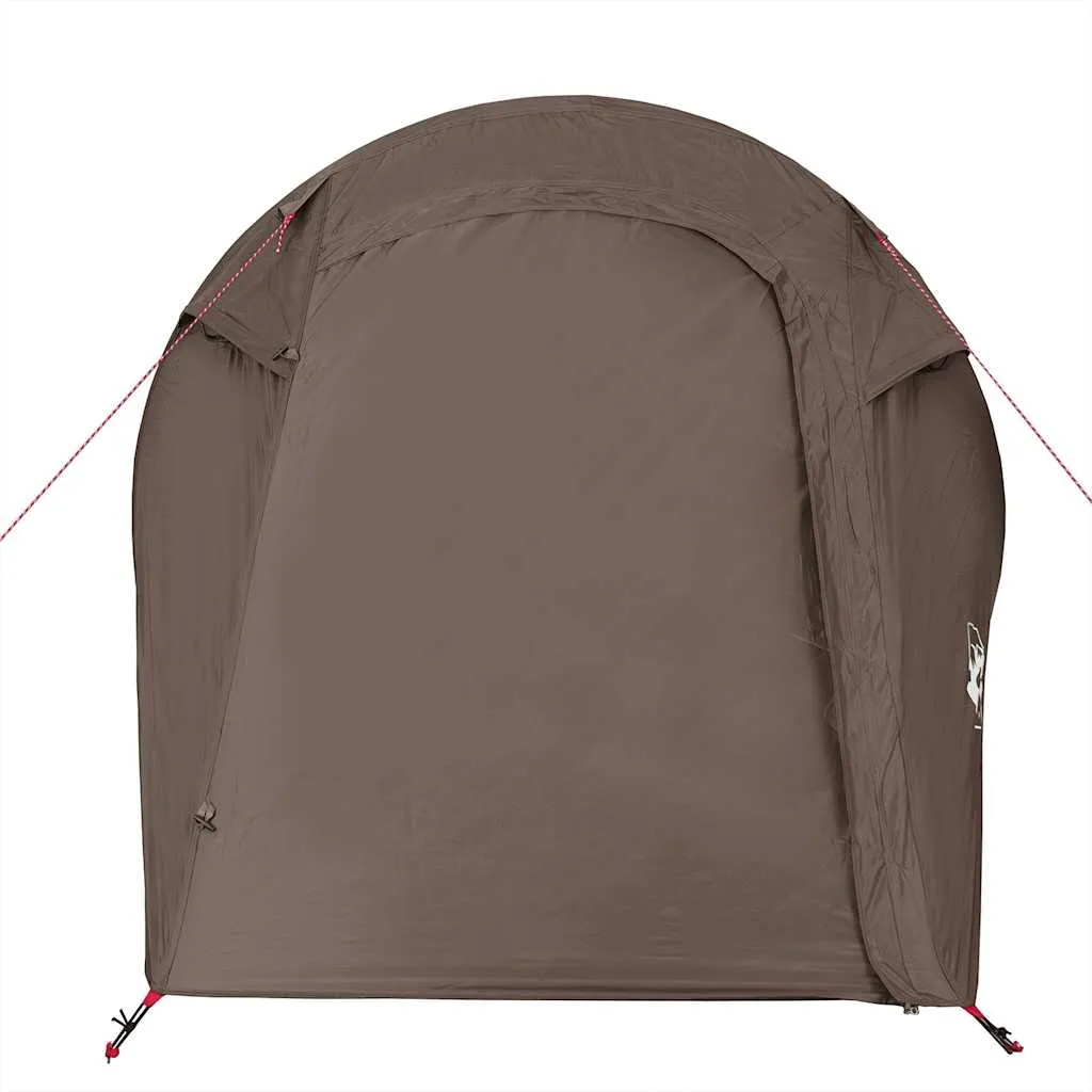 Campingzelt Tunnelzelt Braun 280x194x125 cm Außenzelt, 230x180x115 cm Innenzelt