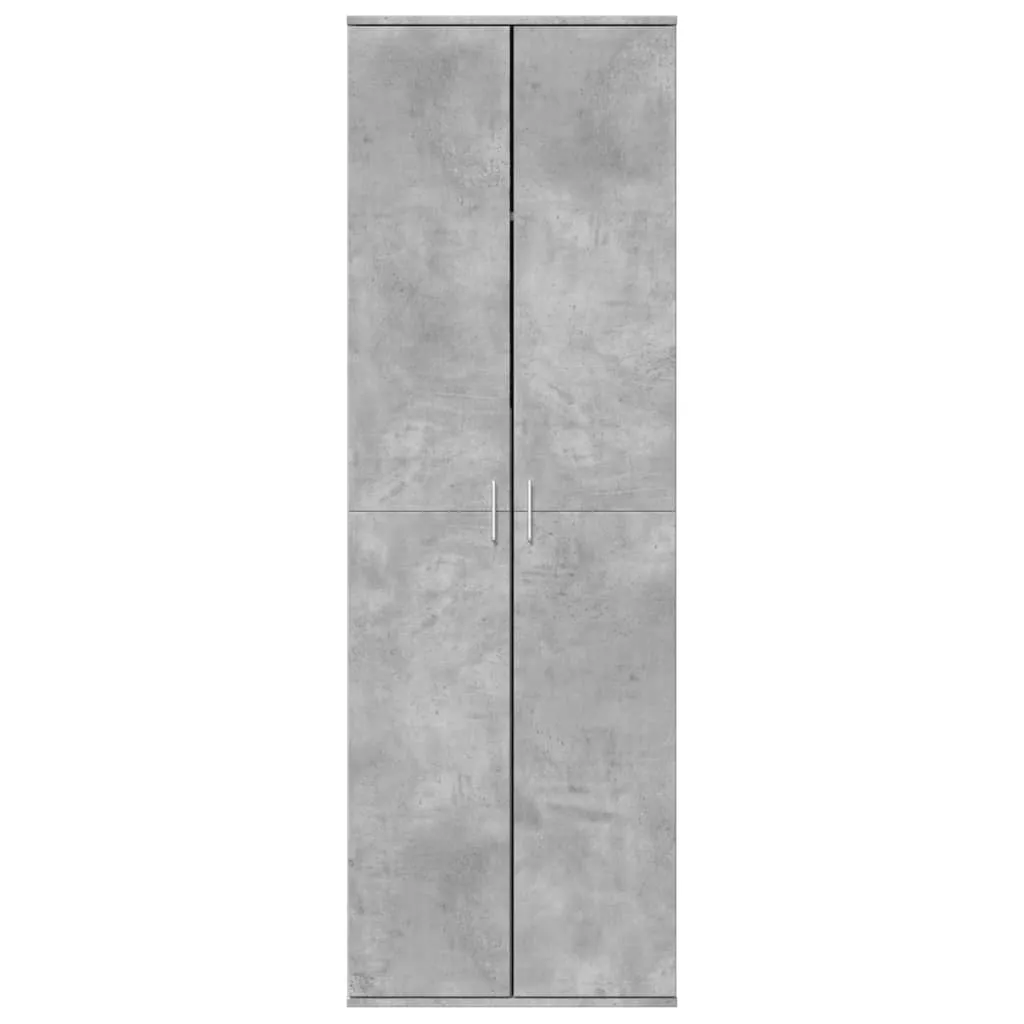 Highboard Betongrau 60 x 35 x 180 cm aus Holzwerkstoff