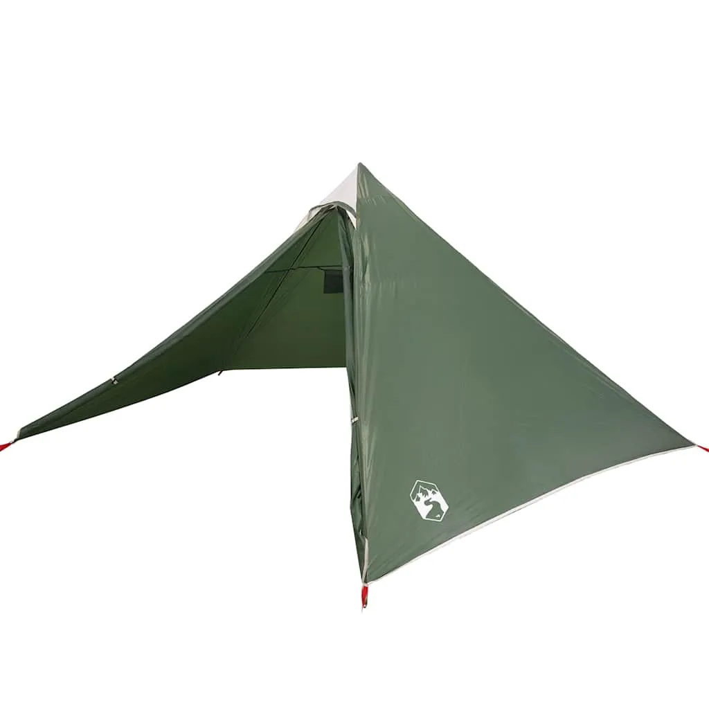 Familienzelt Tipi Grün 427x411x178 cm wasserdicht und leicht tragbar