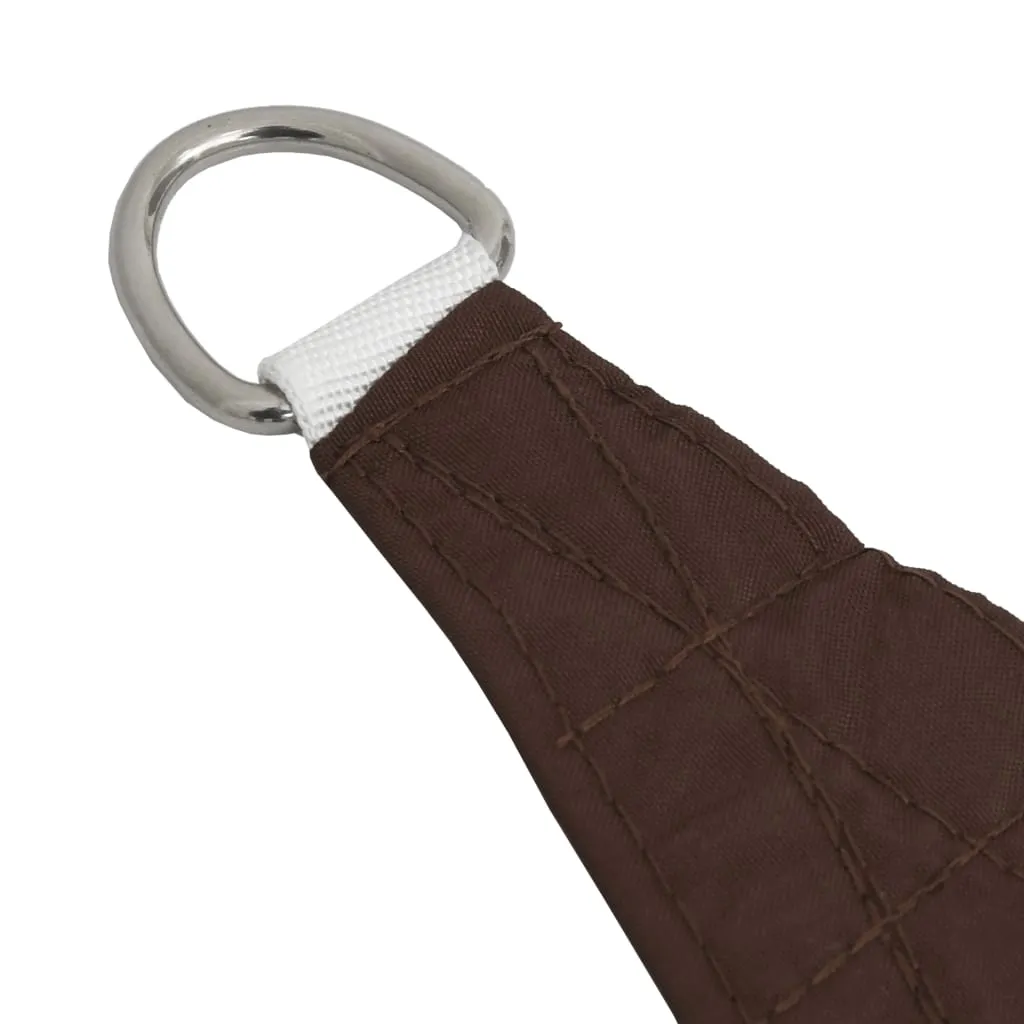 Sonnensegel Trapez 2/4 x 3 m Braun aus PU-beschichtetem Oxford-Gewebe
