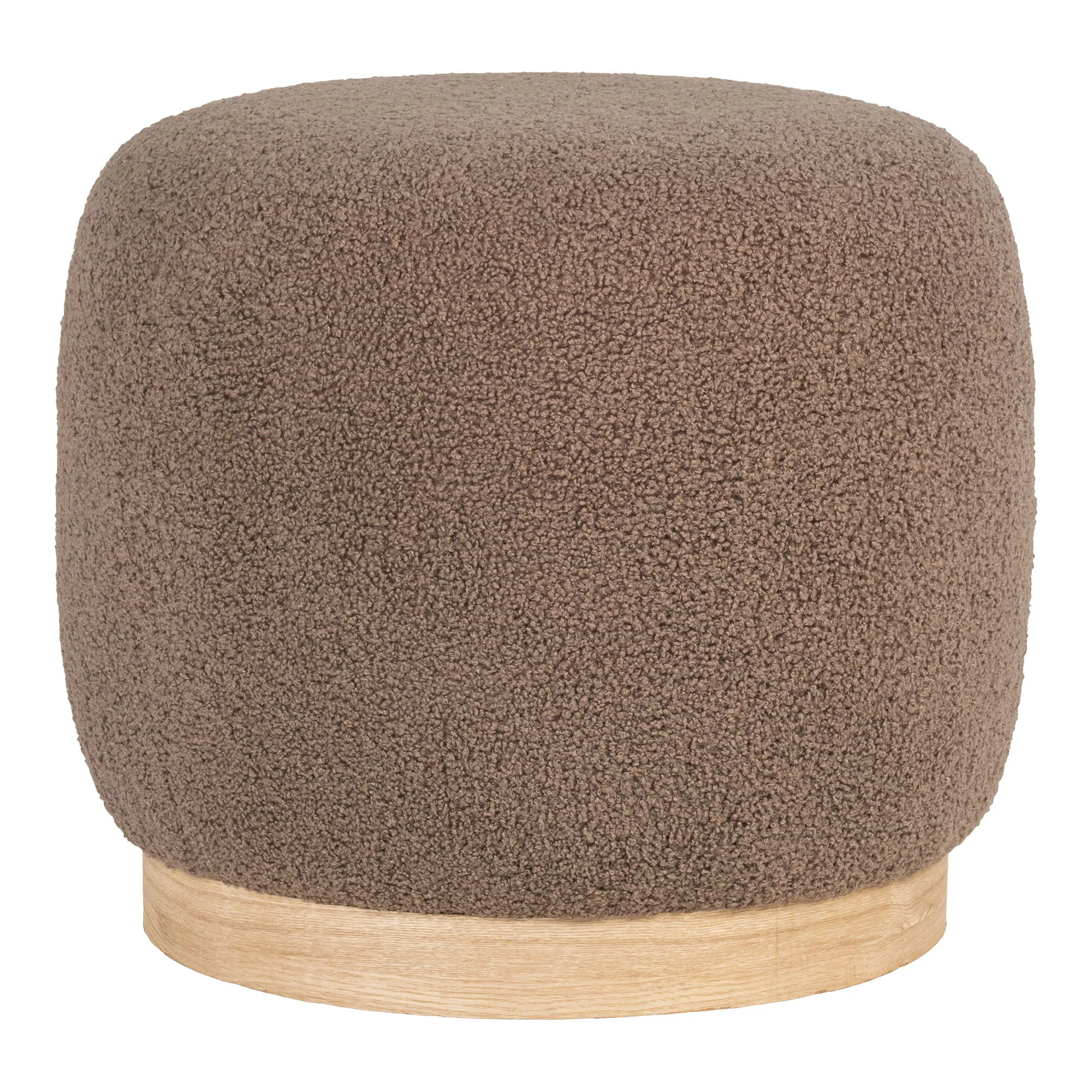 tinkaro Pouf Belfort MDF, Kiefernholz, Schaumstoff, Polyester Braun tinkaro Pouf Belfort MDF, Kiefernholz, Schaumstoff, Polyester Braun