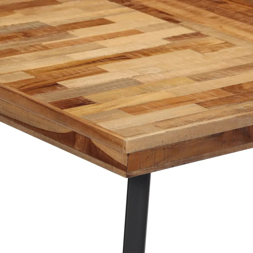 Esstisch Naturholz mit schwarzem Gestell 120 x 62 x 76 cm