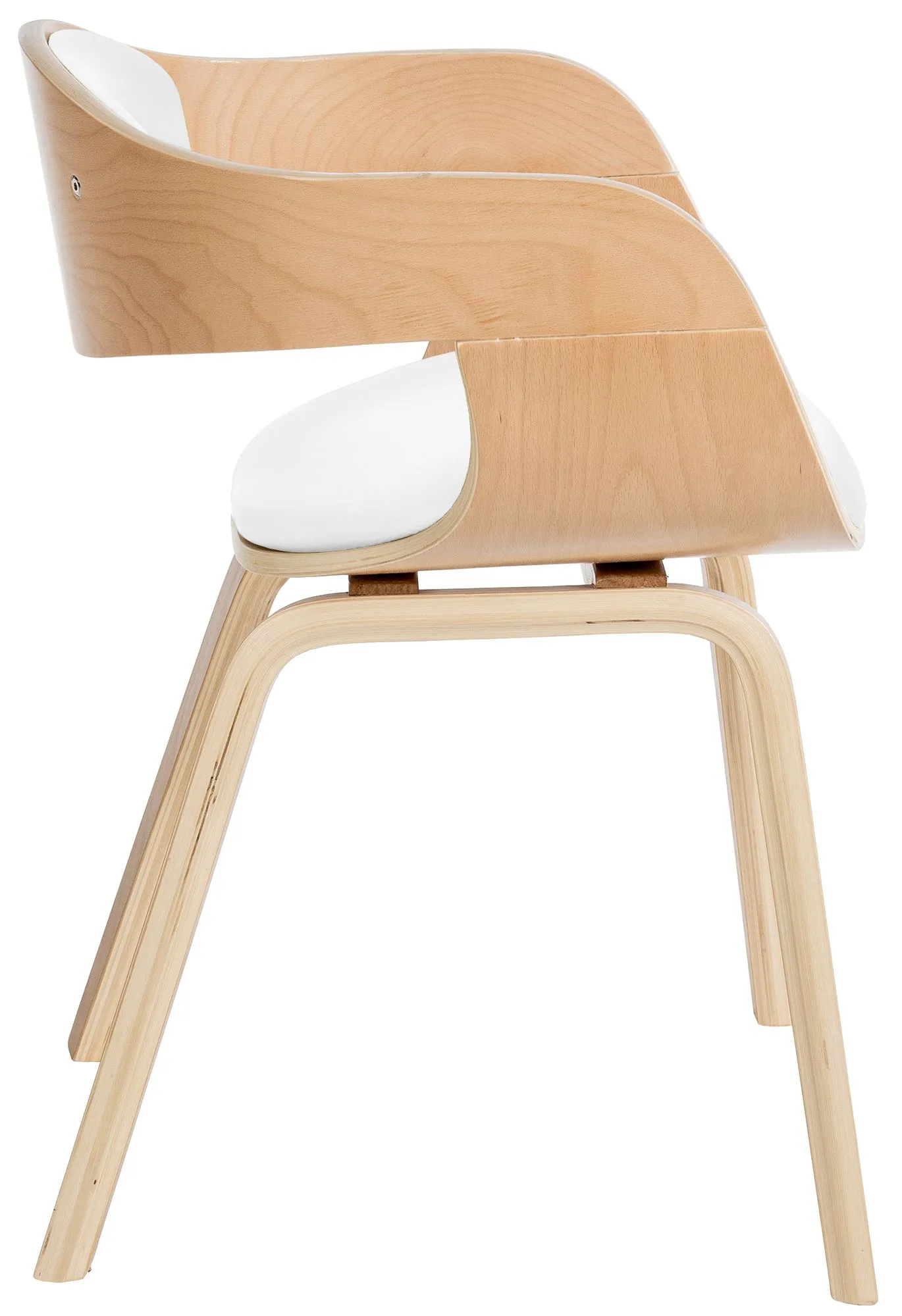2er Set Stühle 46x49x73 cm natura/weiß