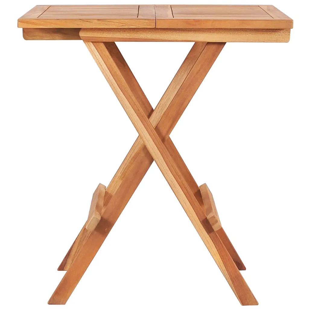 Klappbarer Bistrotisch aus Naturholz 60x60x65 cm, natur