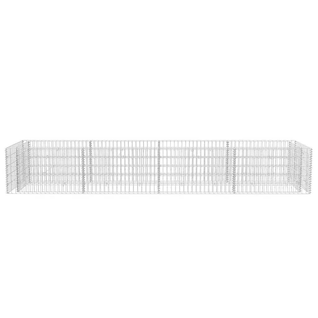 Gabionen-Hochbeet Stahl 360x90x50 cm