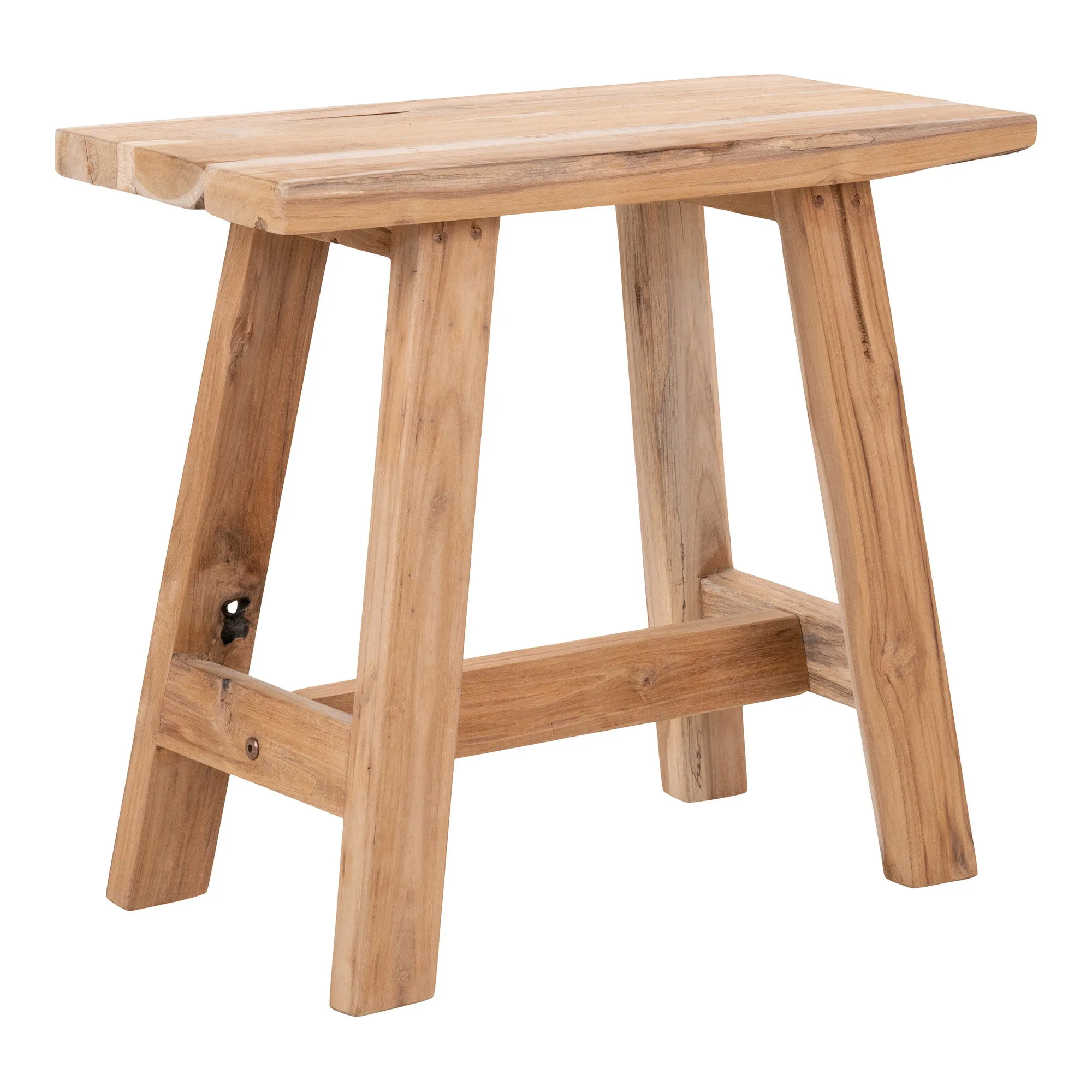 tinkaro Barcelona Bank Teak 50x25x45 cm Natur