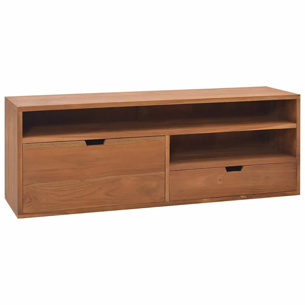 TV-Schrank 110x30x40 cm Teak Massivholz
