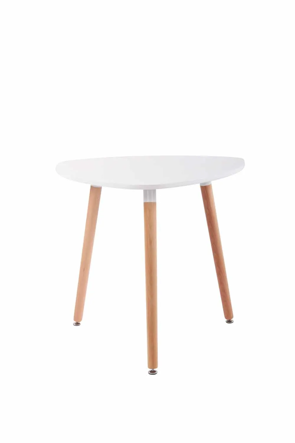 Küchentisch Abenra 80x80x75 cm weiß Massivholz