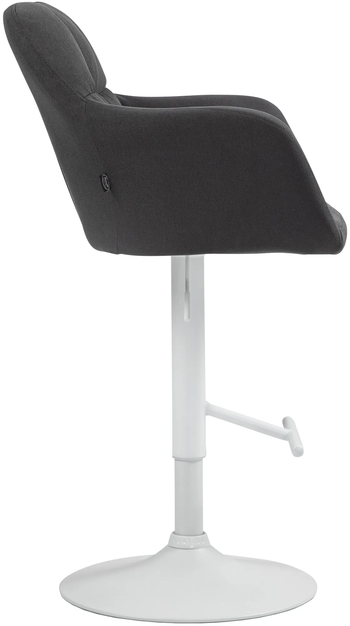Barhocker Natoma Stoff 97-118 cm schwarz