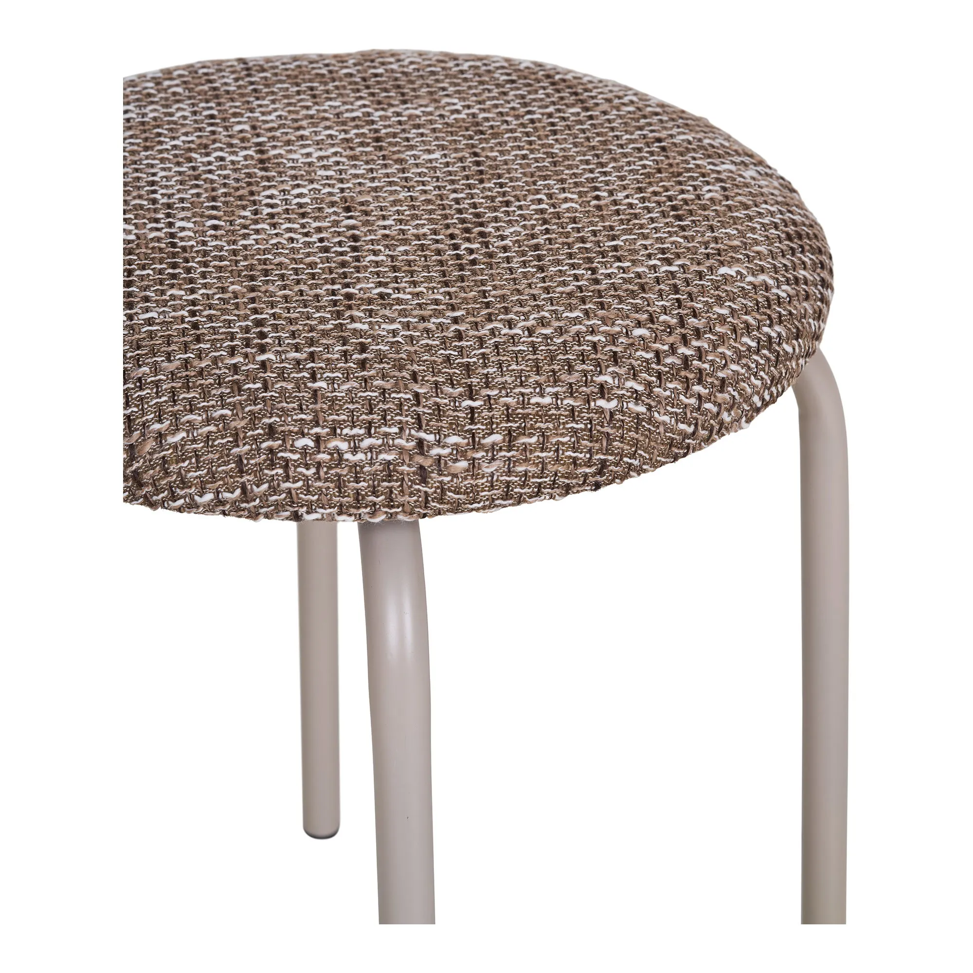 tinkaro Hocker Asmara Metall, Polyester, Sperrholz, Schaumstoff Braun Mix