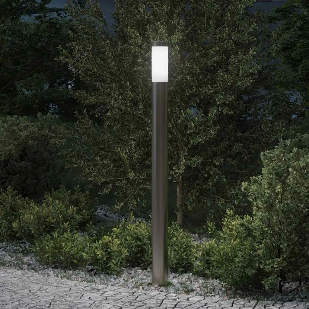 Pollerleuchte Edelstahl 11 x 110 cm Silber
