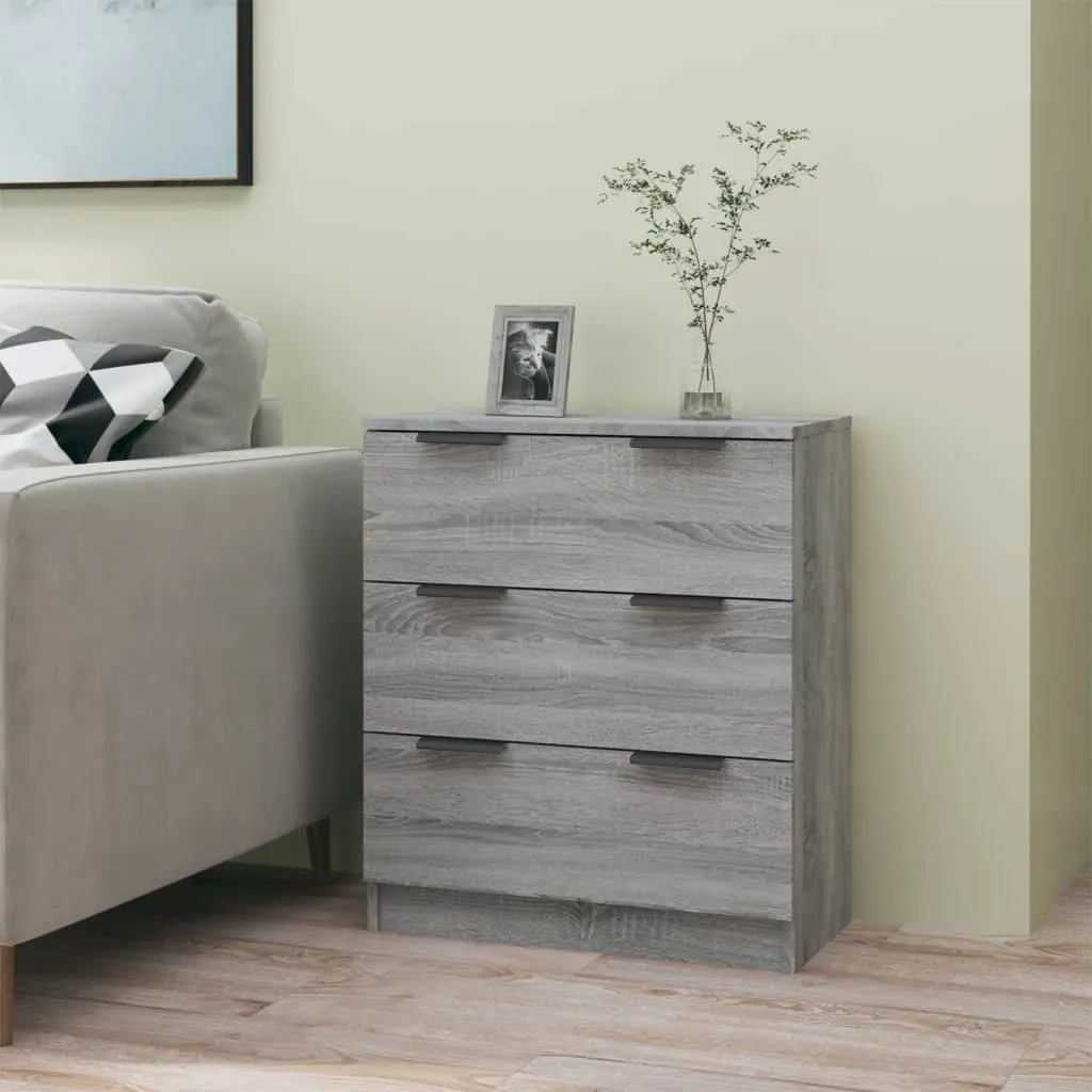 Klassisches Sideboard 60x30x70 cm in Grau Sonoma aus Holzwerkstoff