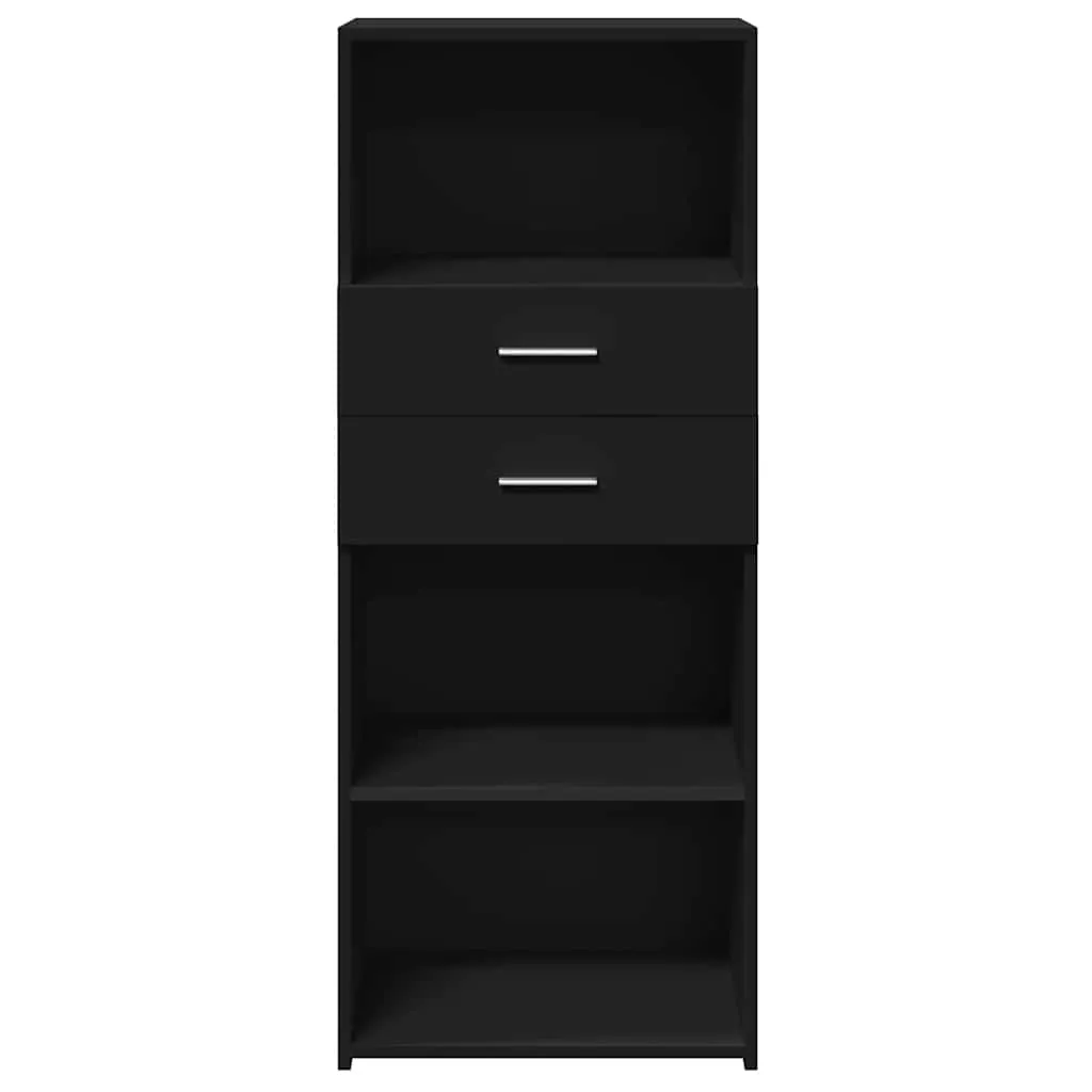 Klassisches Highboard 50 x 42,5 x 124 cm Schwarz Holzwerkstoff