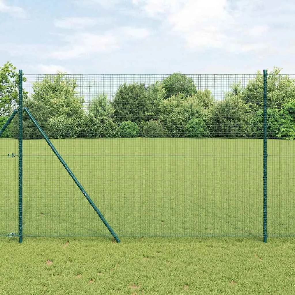 Geschweißter Drahtzaun Grün 5000 x 150 cm für Außenbereich