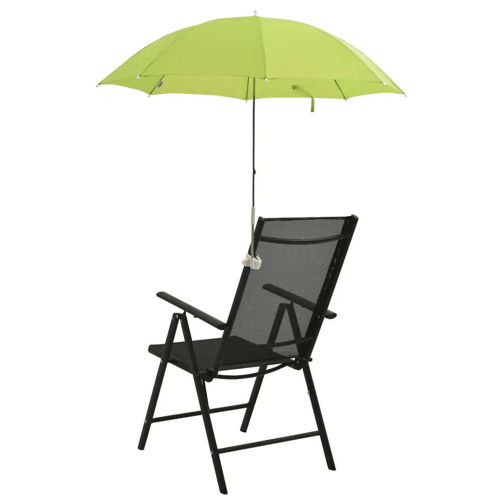 Grüner Sonnenschirm für Campingstühle 105 cm Durchmesser, 90 cm Höhe
