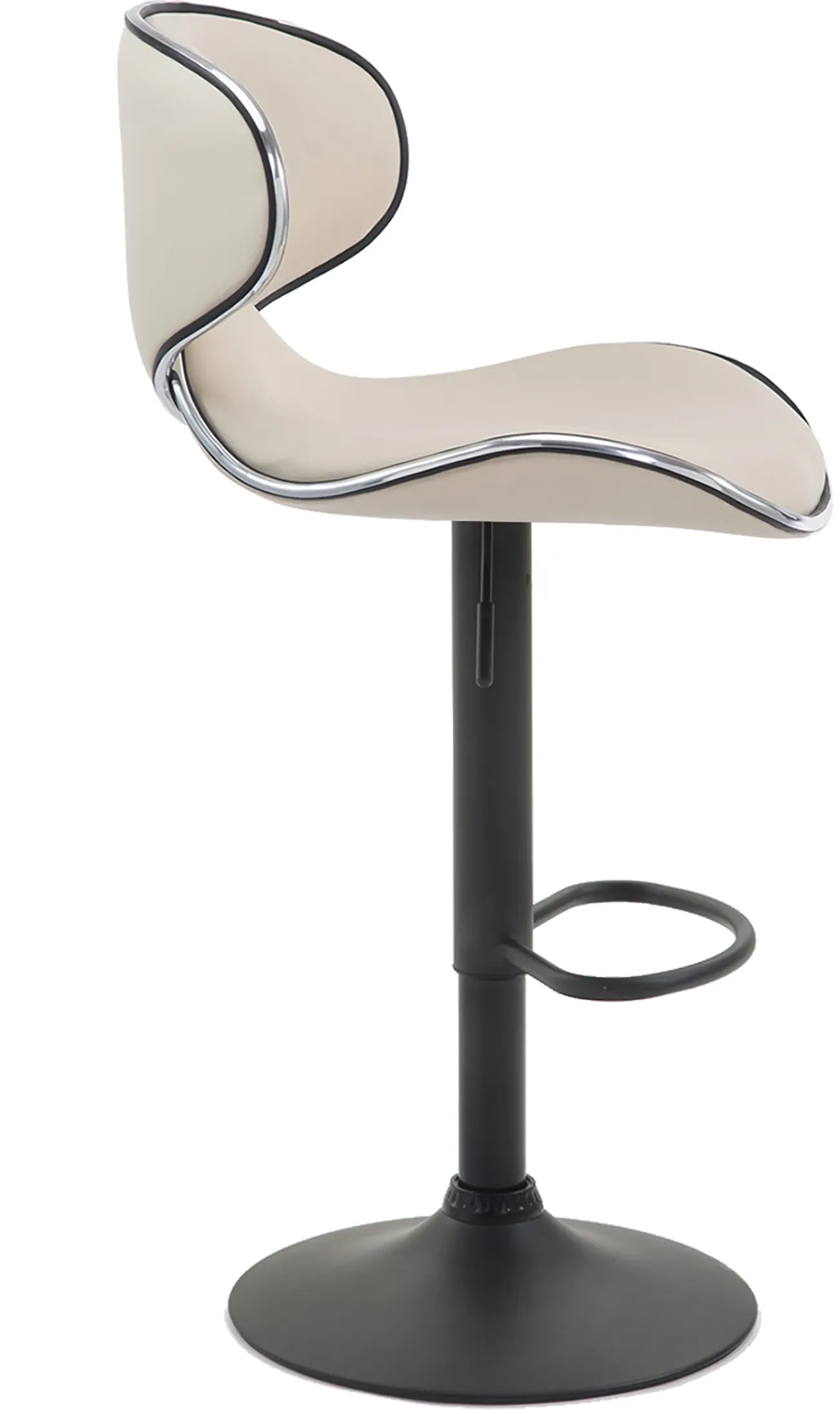 2er Set Barhocker Las Vegas 88-108x46x49 cm creme