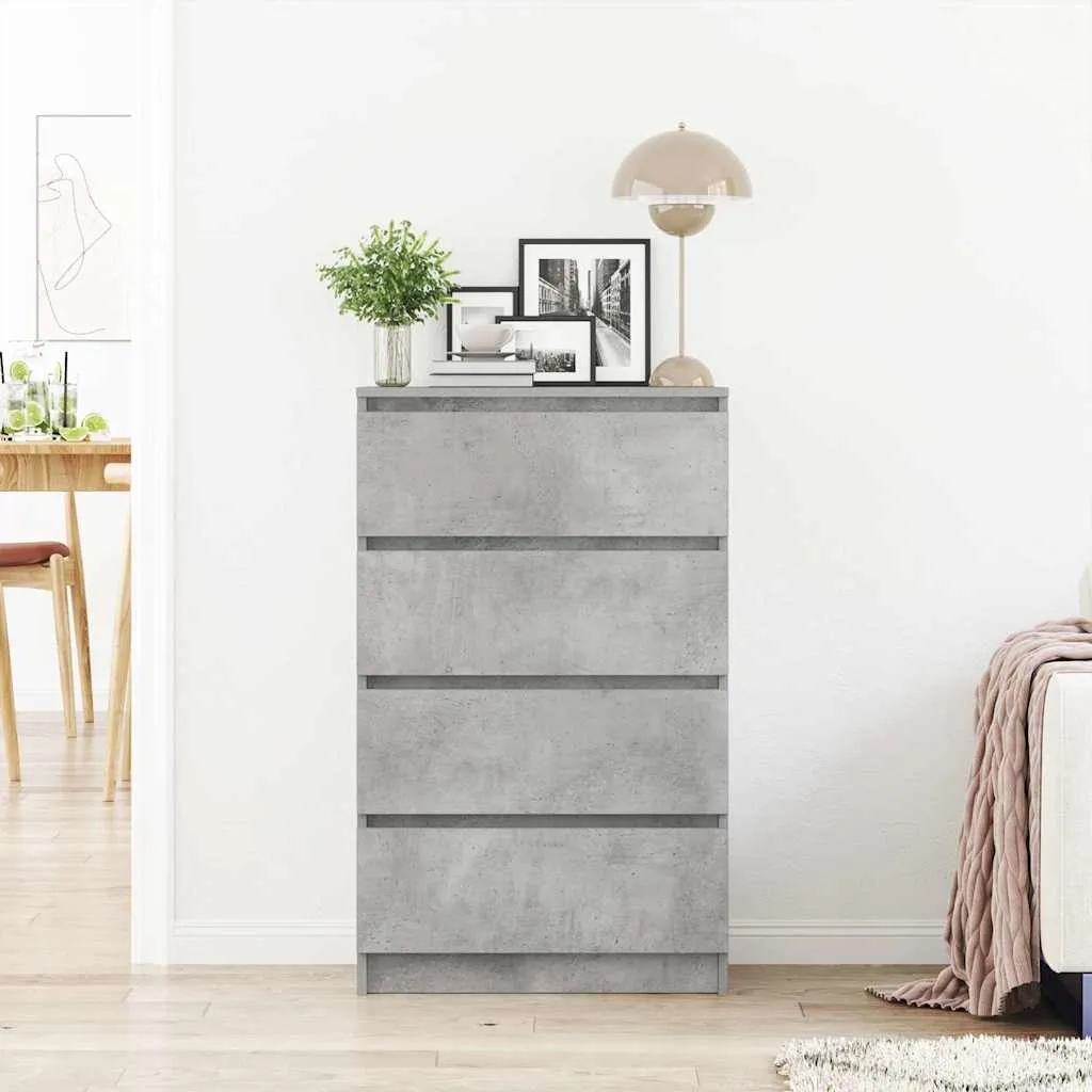 Sideboard Betongrau 60x35x98,5 cm Holzwerkstoff