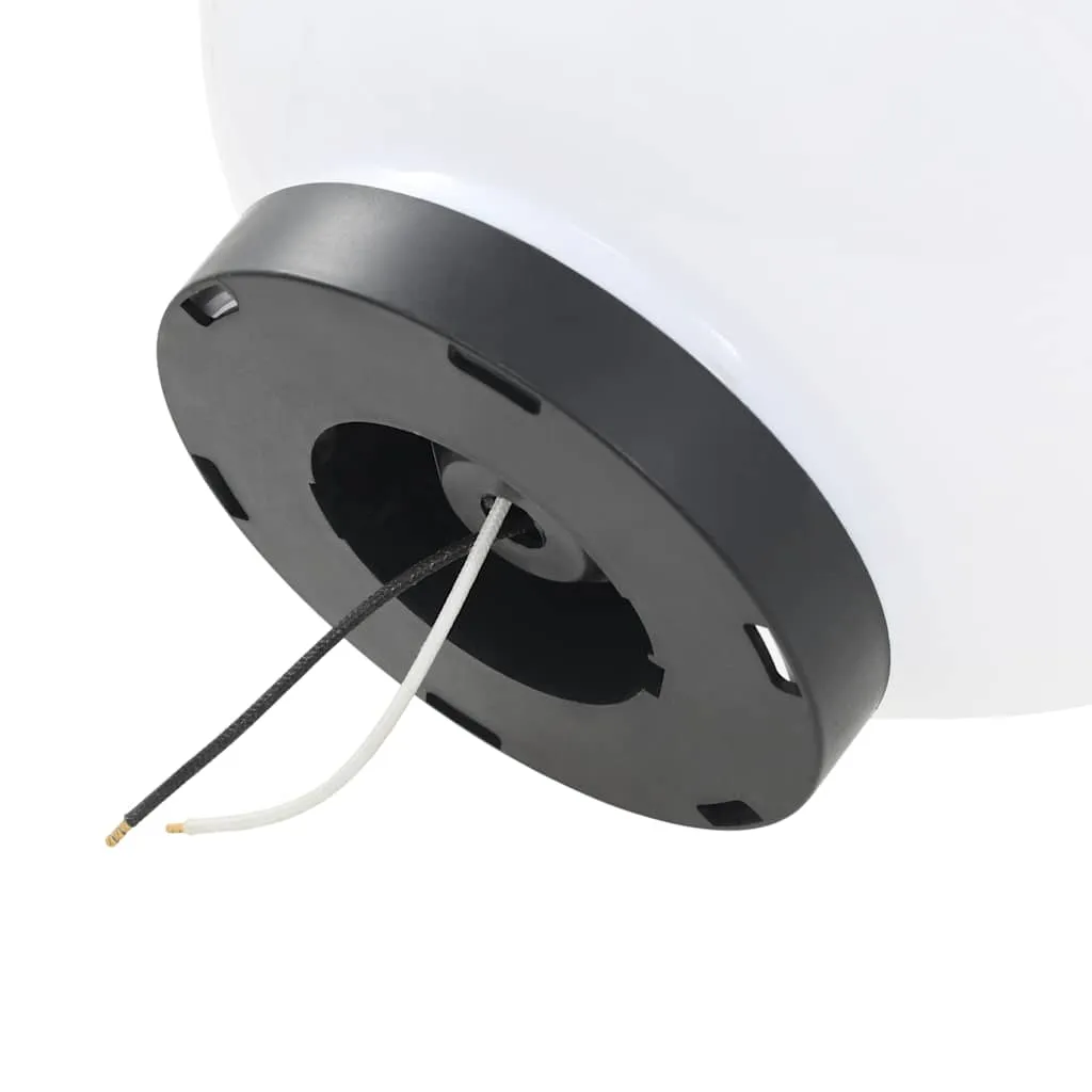 LED-Kugellampen Set 25 cm Weiß, 4 Stück, PMMA