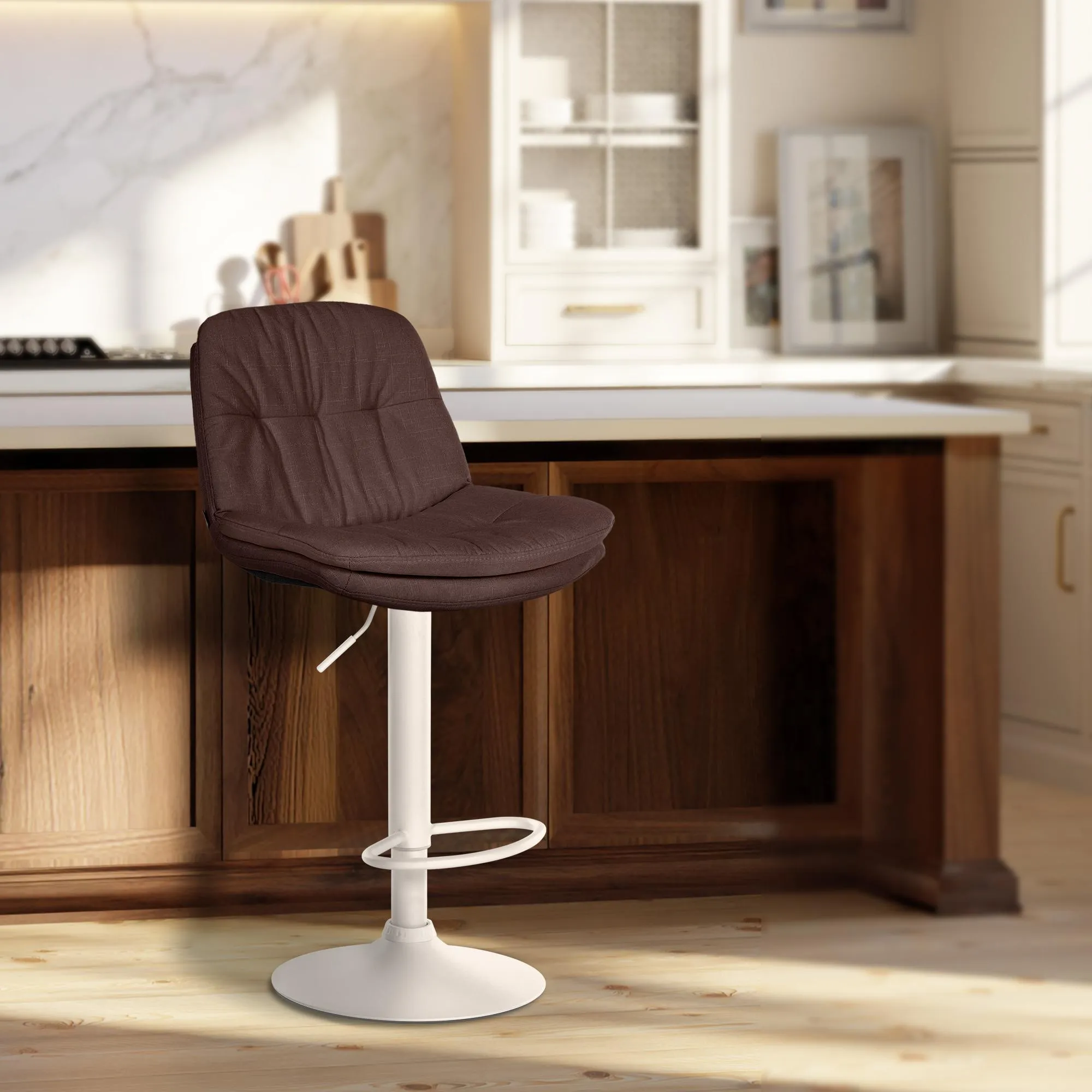 Barhocker Laurel 92-113x46x54 cm braun