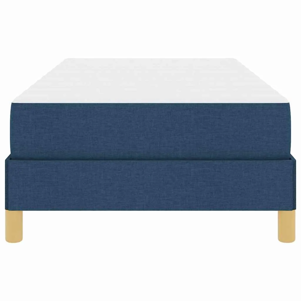 Boxspringbett mit Matratze, Stoff, 200 x 80 cm, Blau