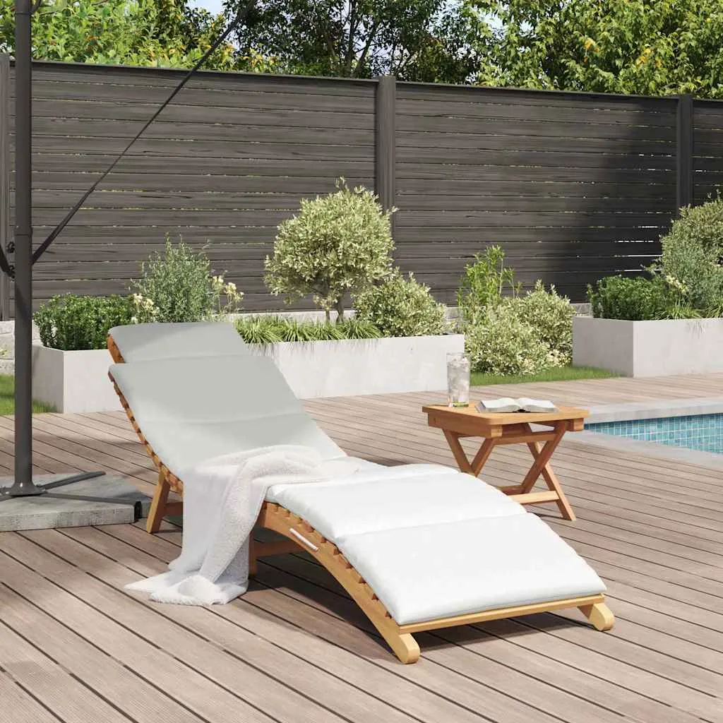 Garten Sonnenliegestuhl Naturholz 198x55x58,5 cm Braun