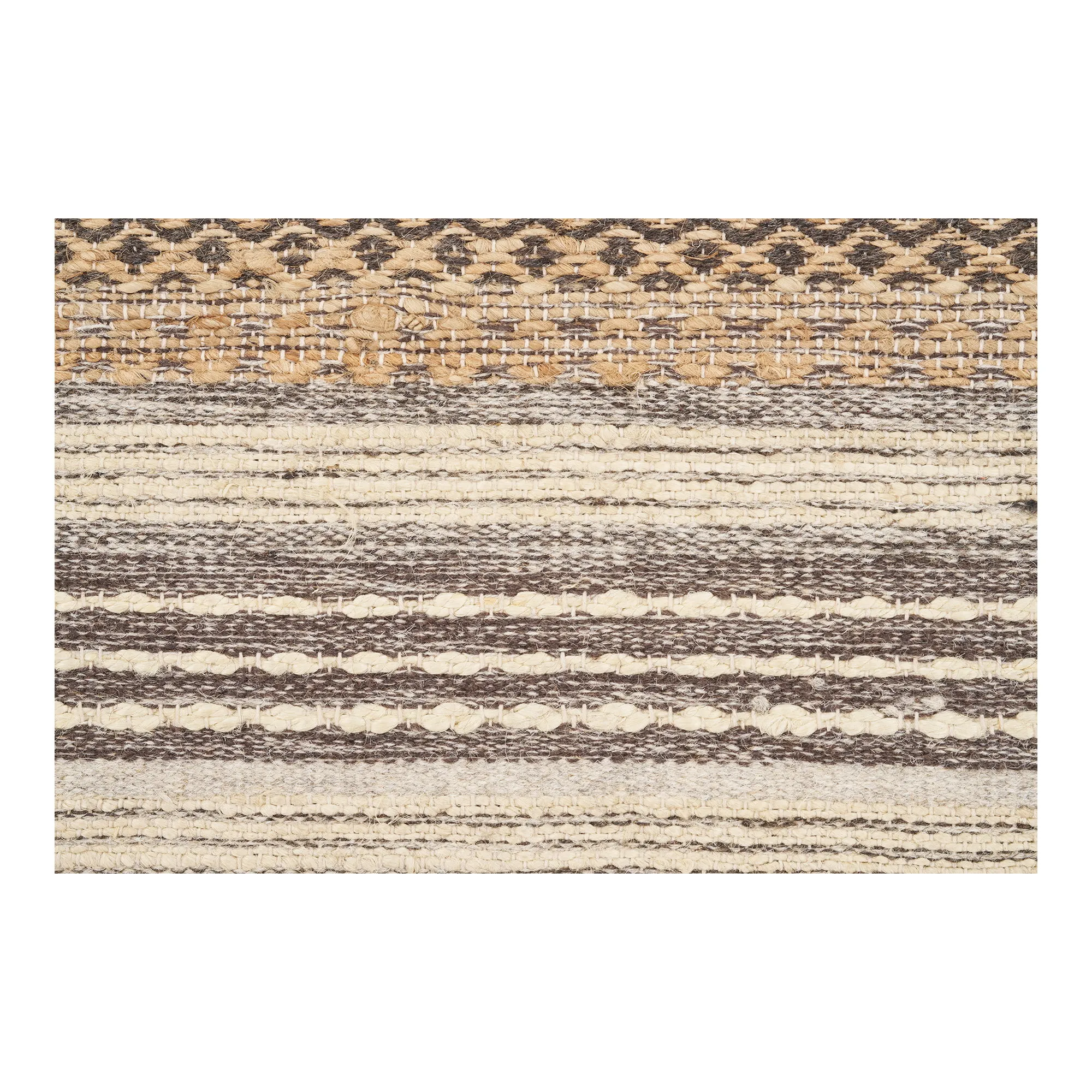 tinkaro Läufer Morena 60% Jute, 40% Wolle Natur / Grau