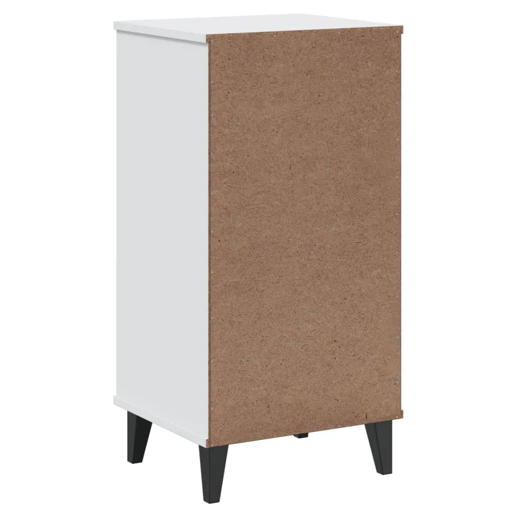 Nachttisch VIKEN Weiß 40 x 35 x 80 cm mit 3 Schubladen