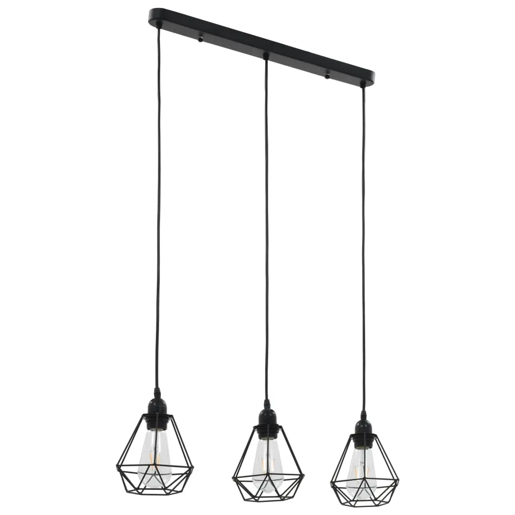 tinkaro Deckenleuchte SAMER Metall Pendelleuchte Schwarz tinkaro Deckenleuchte SAMER Metall Pendelleuchte Schwarz