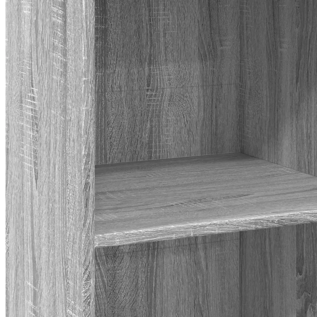Klassisches Highboard 45 x 41 x 124 cm in Grau Sonoma aus Holzwerkstoff