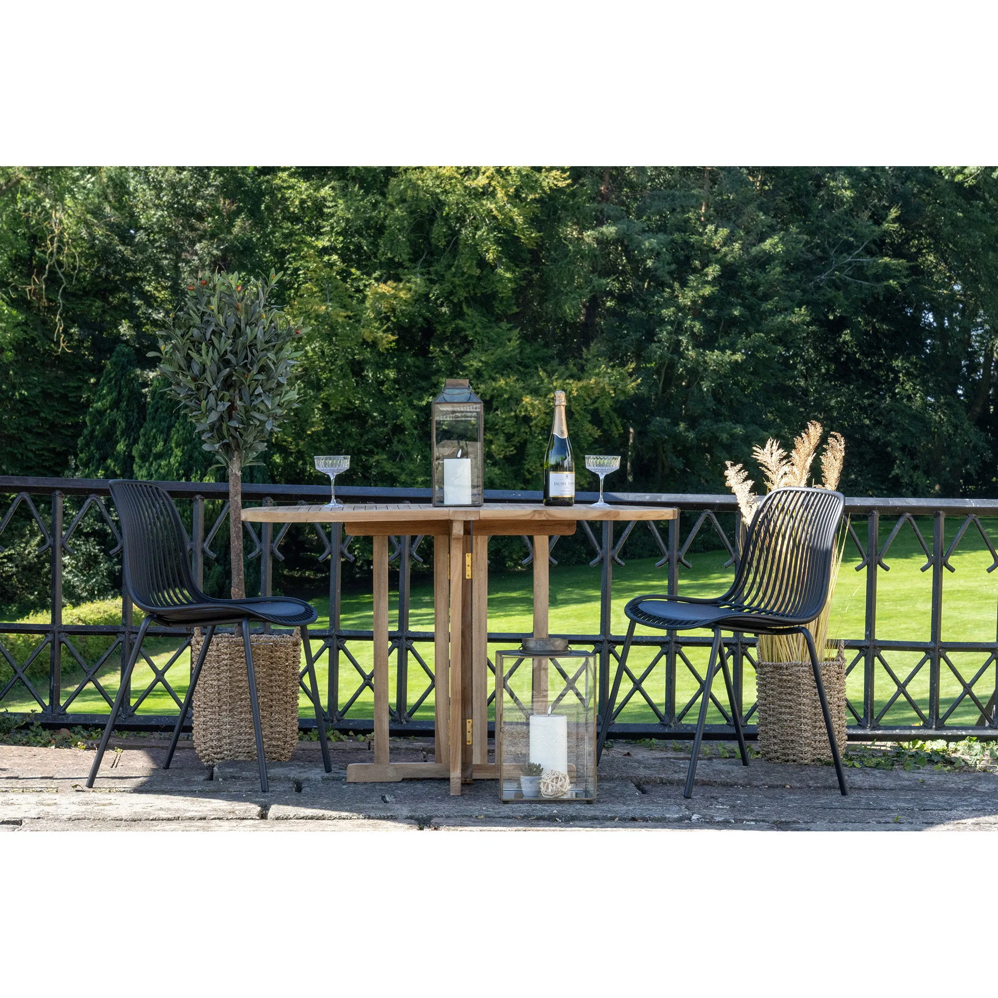 tinkaro Esszimmerstuhl stapelbar 55 x 46,5 x 82 cm Schwarz